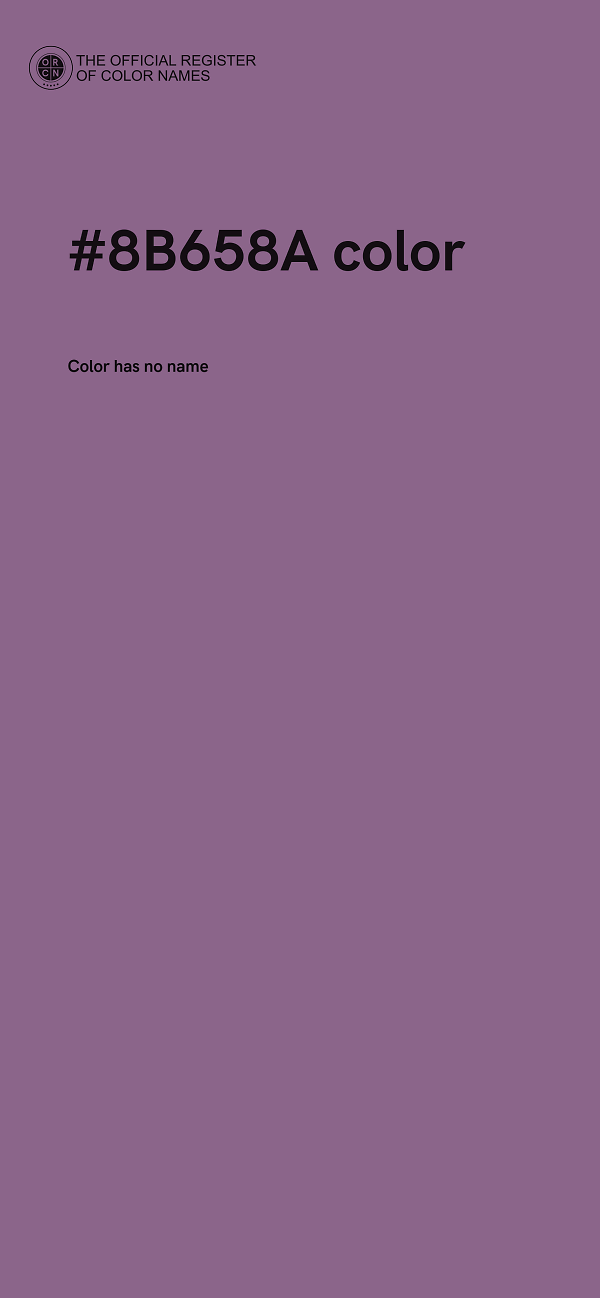 #8B658A color image