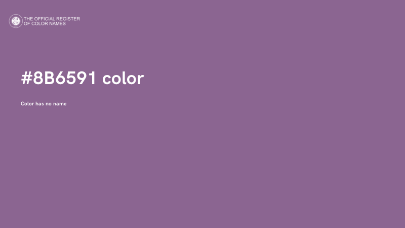 #8B6591 color image