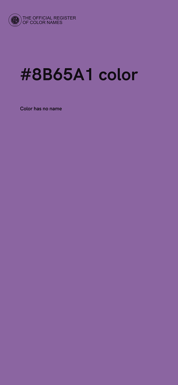 #8B65A1 color image