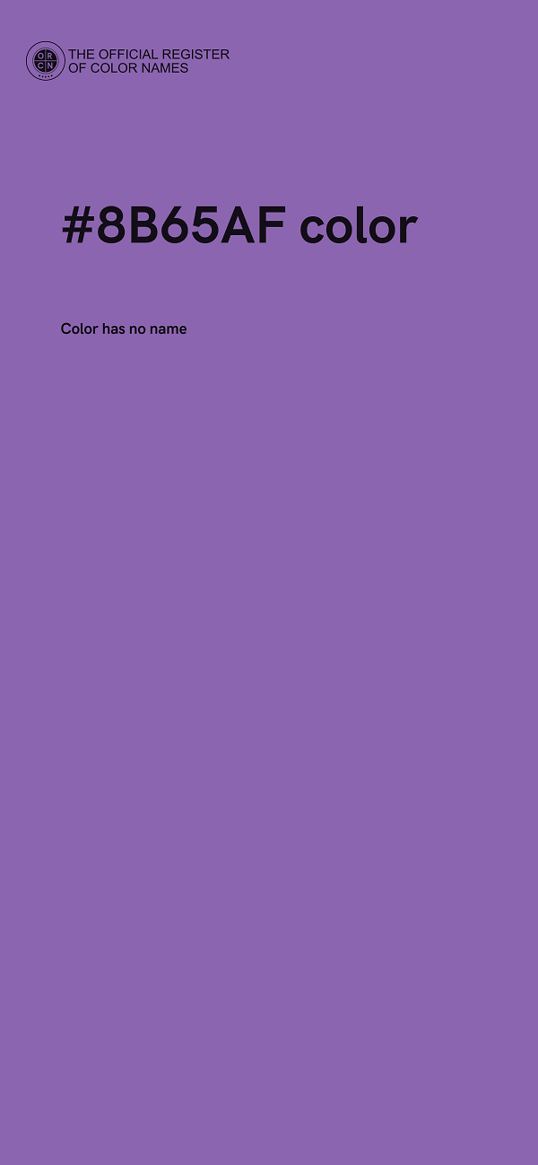 #8B65AF color image