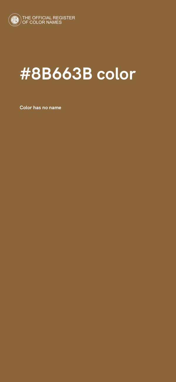 #8B663B color image