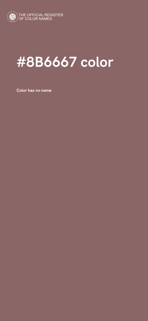 #8B6667 color image