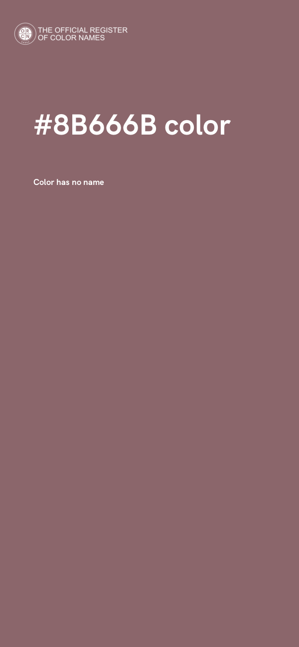 #8B666B color image