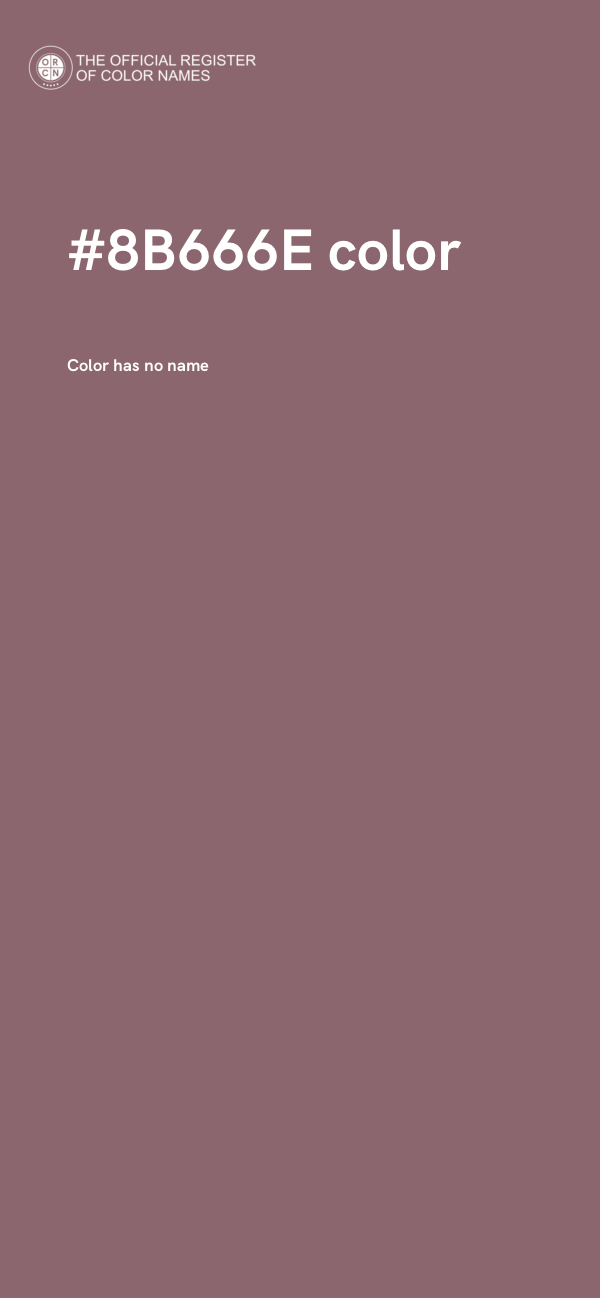 #8B666E color image