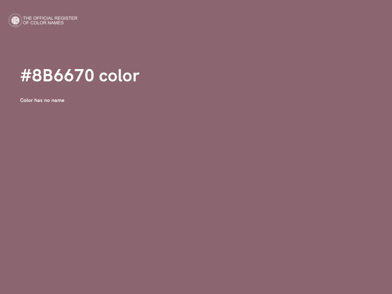 #8B6670 color image