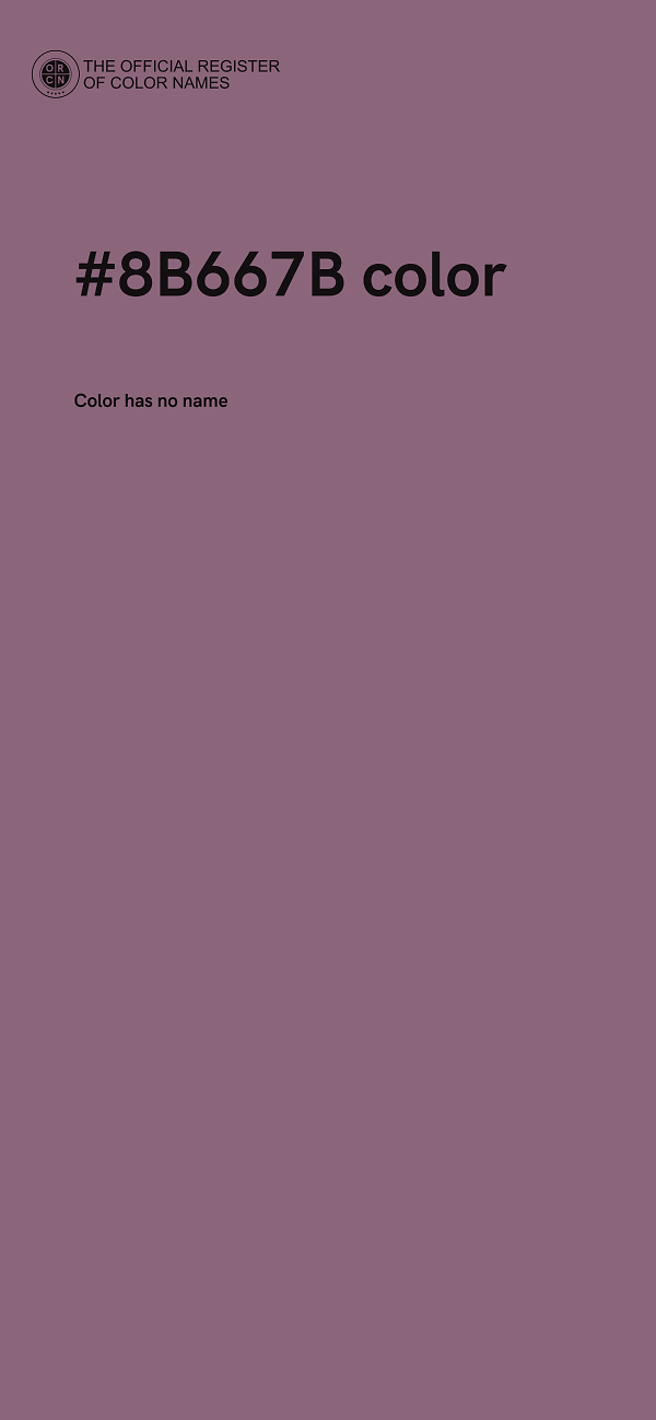 #8B667B color image