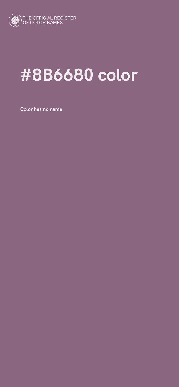 #8B6680 color image
