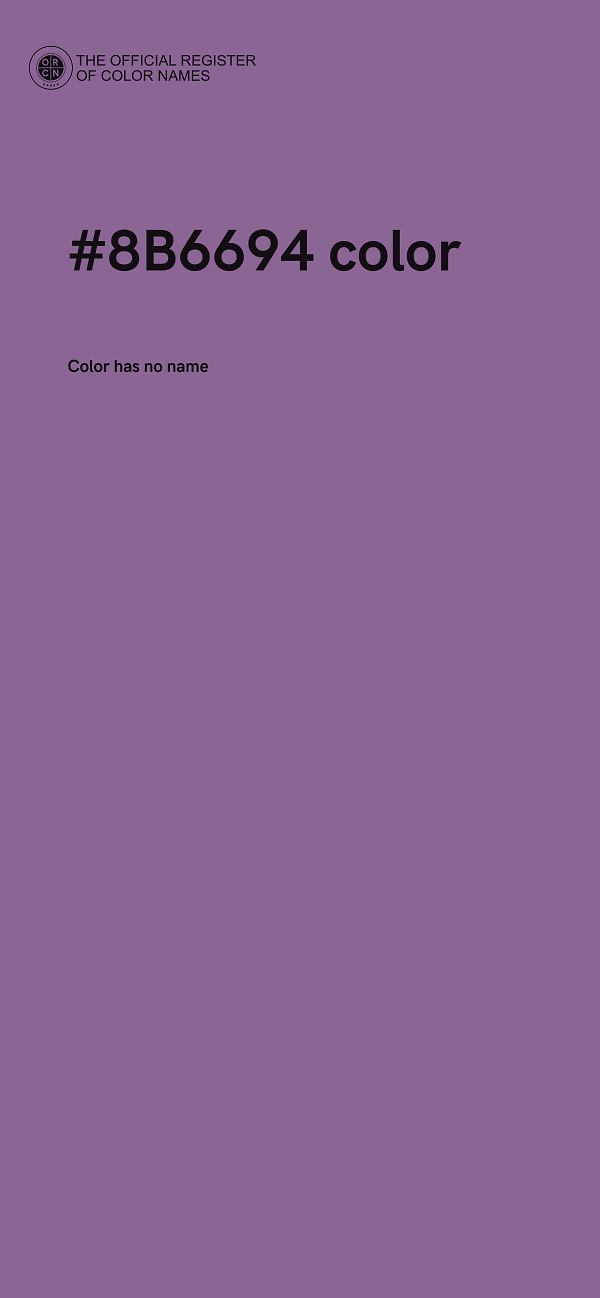 #8B6694 color image