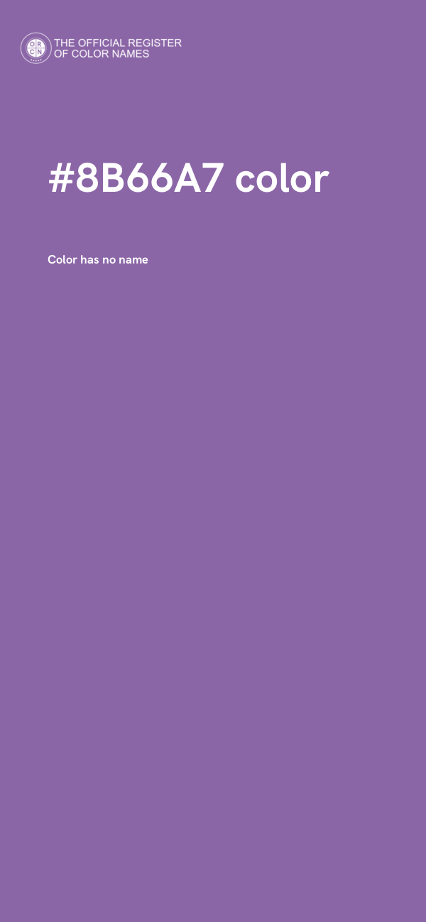 #8B66A7 color image