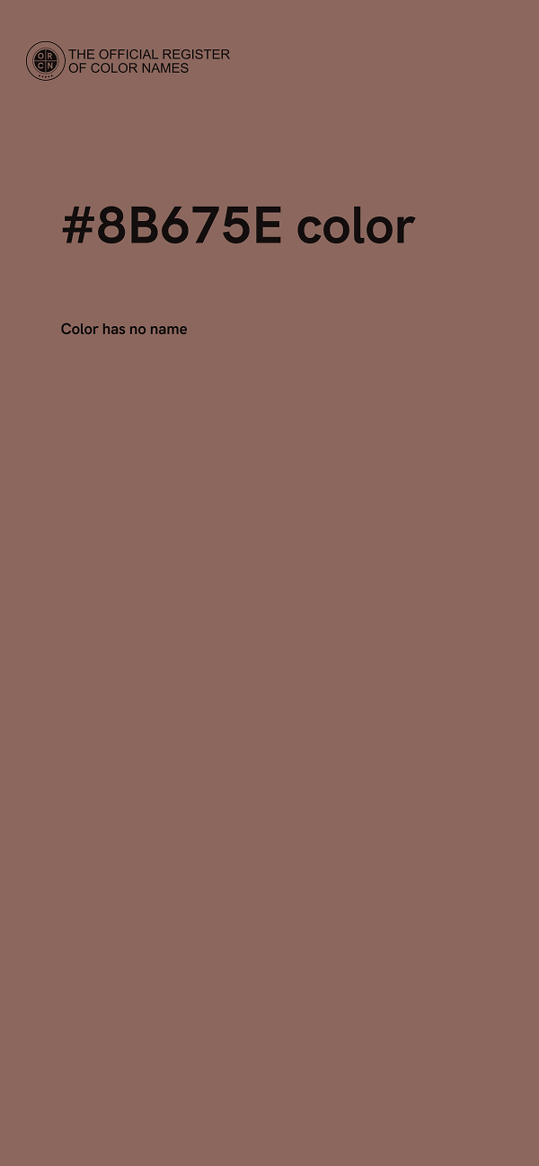 #8B675E color image