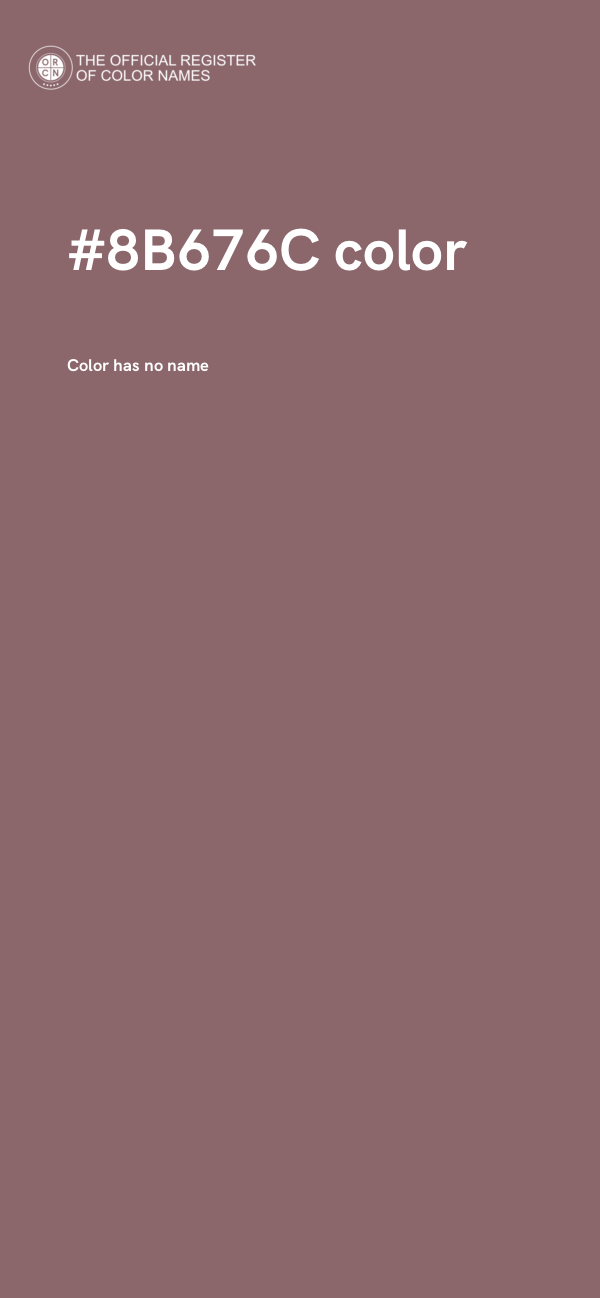 #8B676C color image