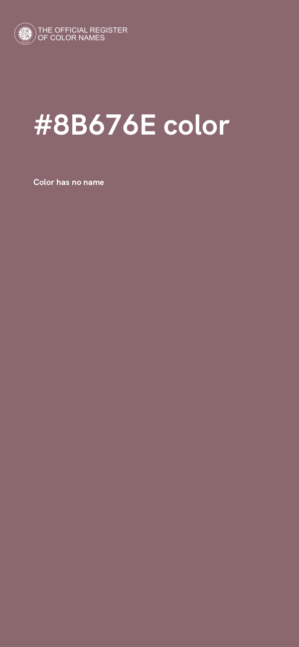 #8B676E color image