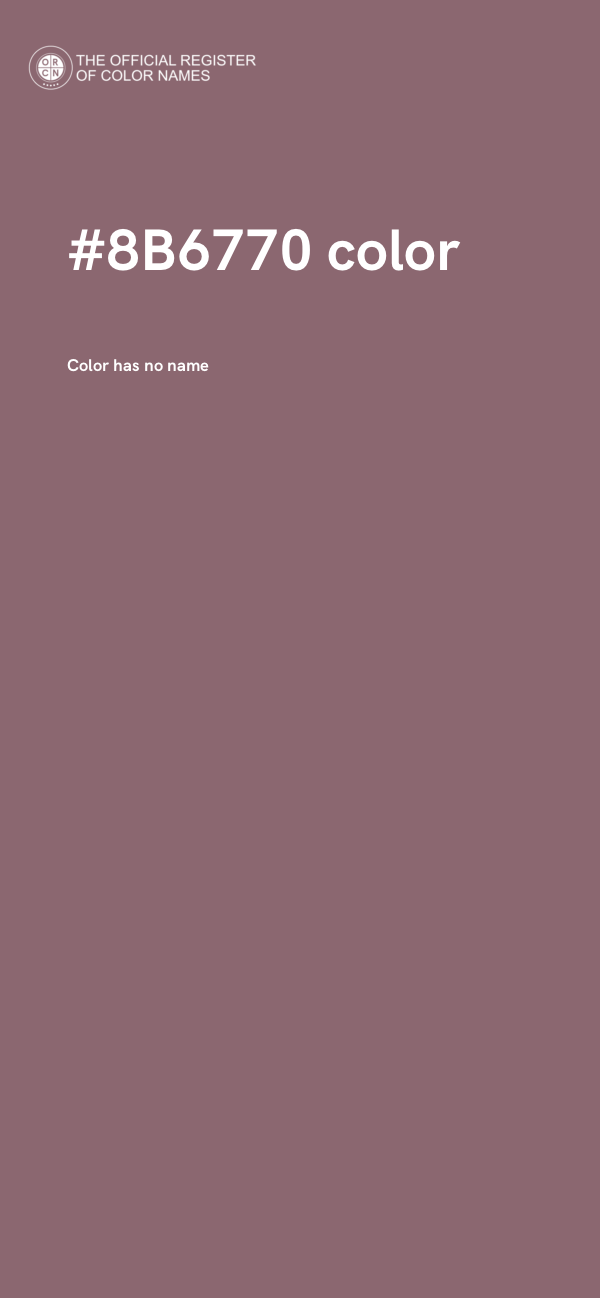 #8B6770 color image