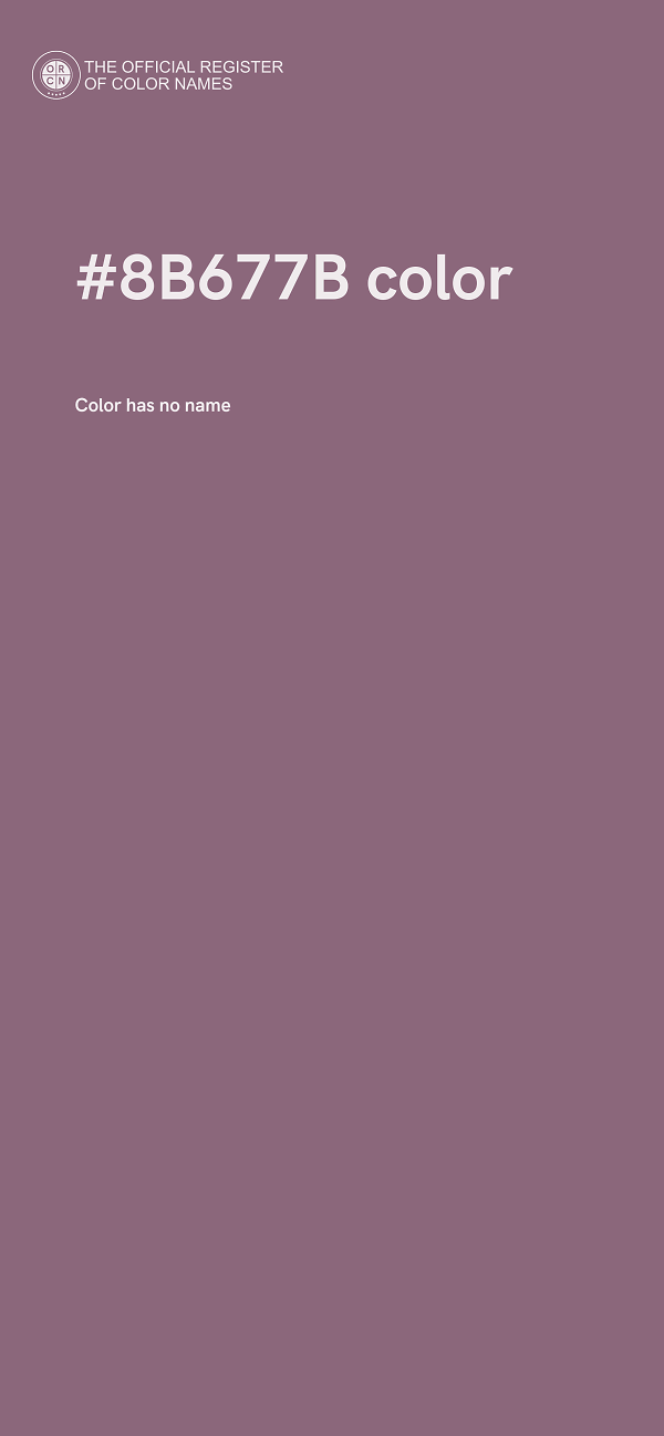 #8B677B color image