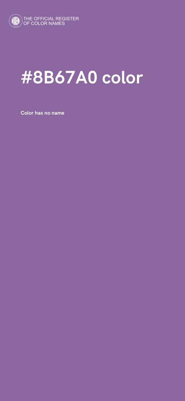 #8B67A0 color image