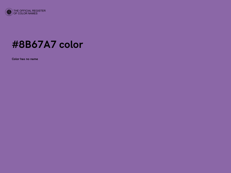 #8B67A7 color image
