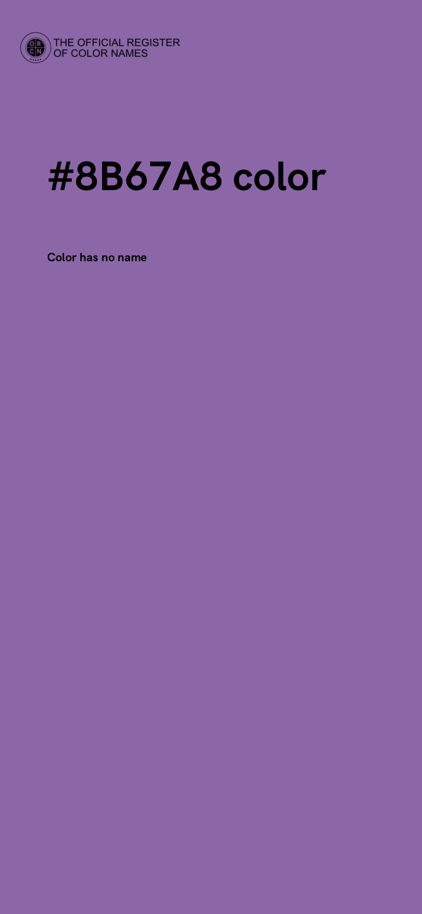 #8B67A8 color image