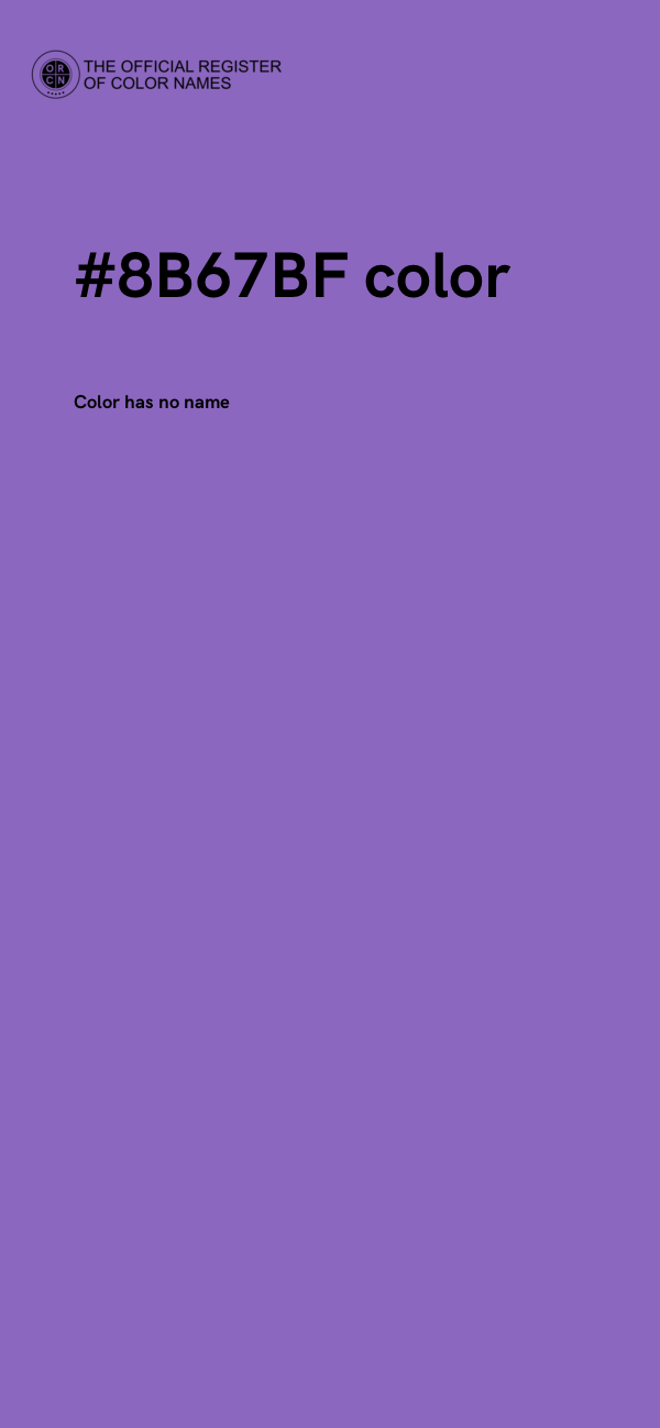 #8B67BF color image