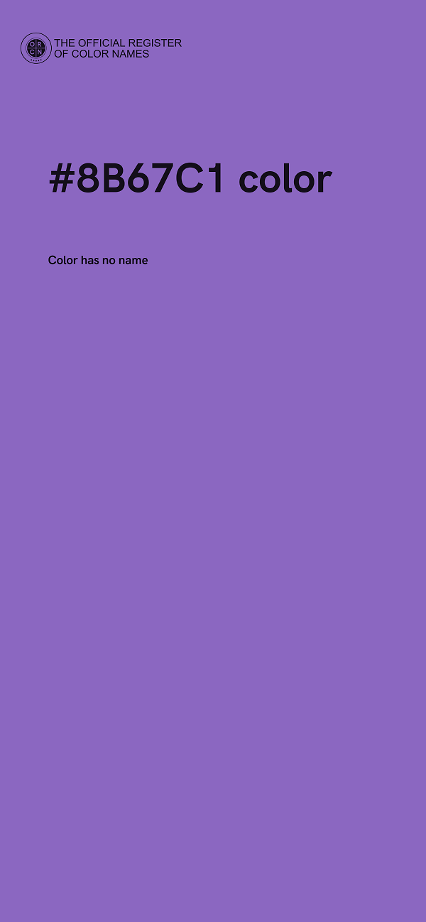 #8B67C1 color image
