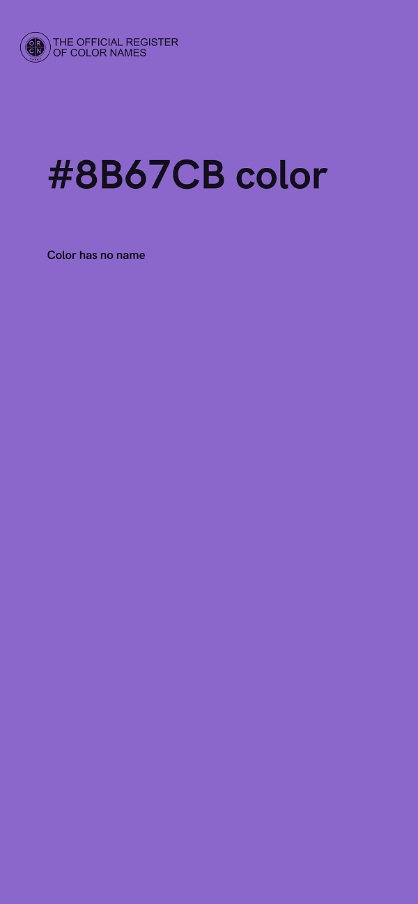 #8B67CB color image