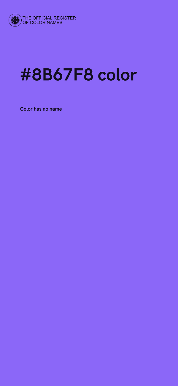 #8B67F8 color image