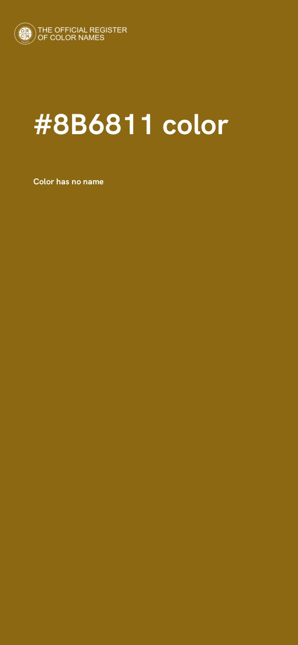 #8B6811 color image