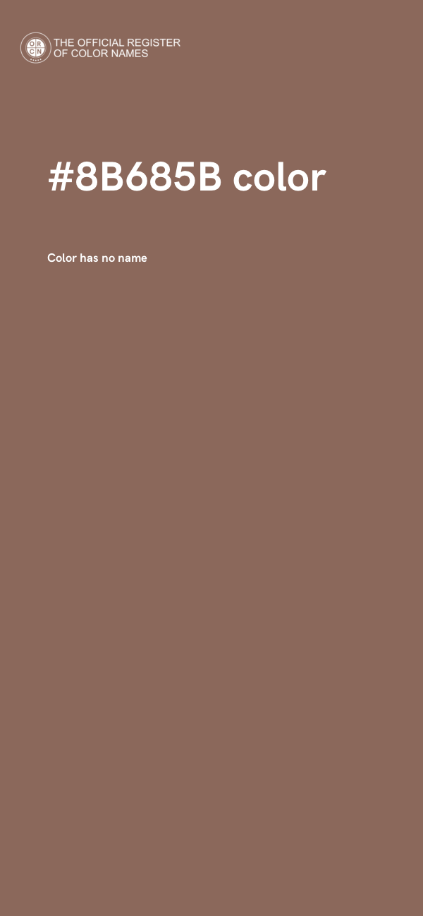 #8B685B color image