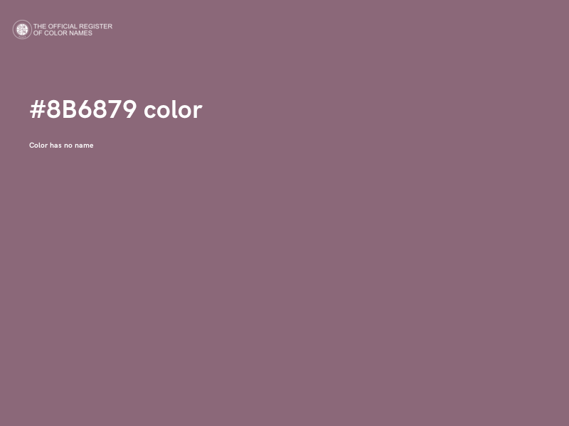 #8B6879 color image
