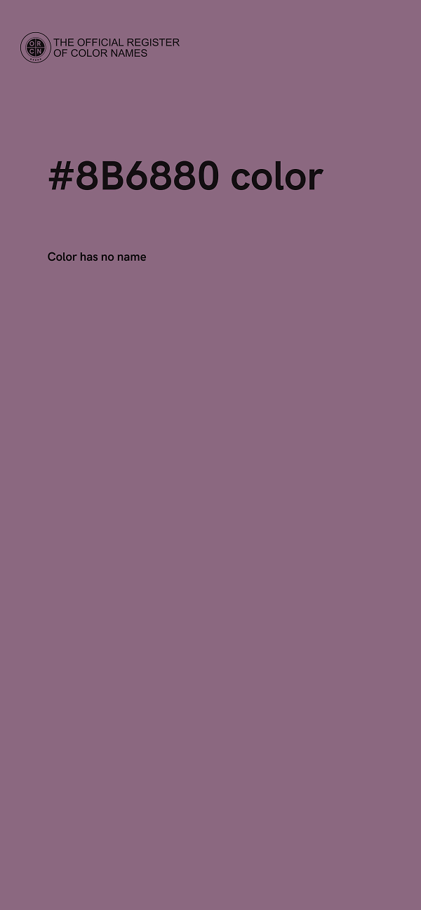 #8B6880 color image