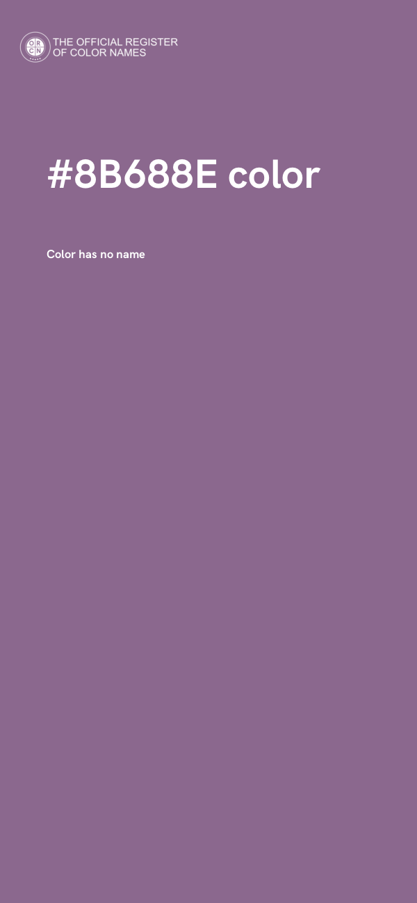 #8B688E color image