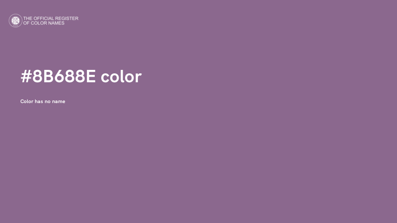 #8B688E color image