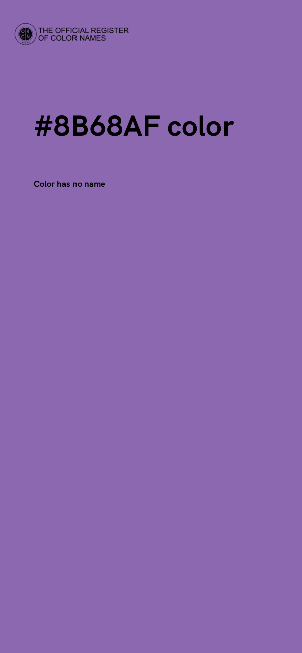 #8B68AF color image