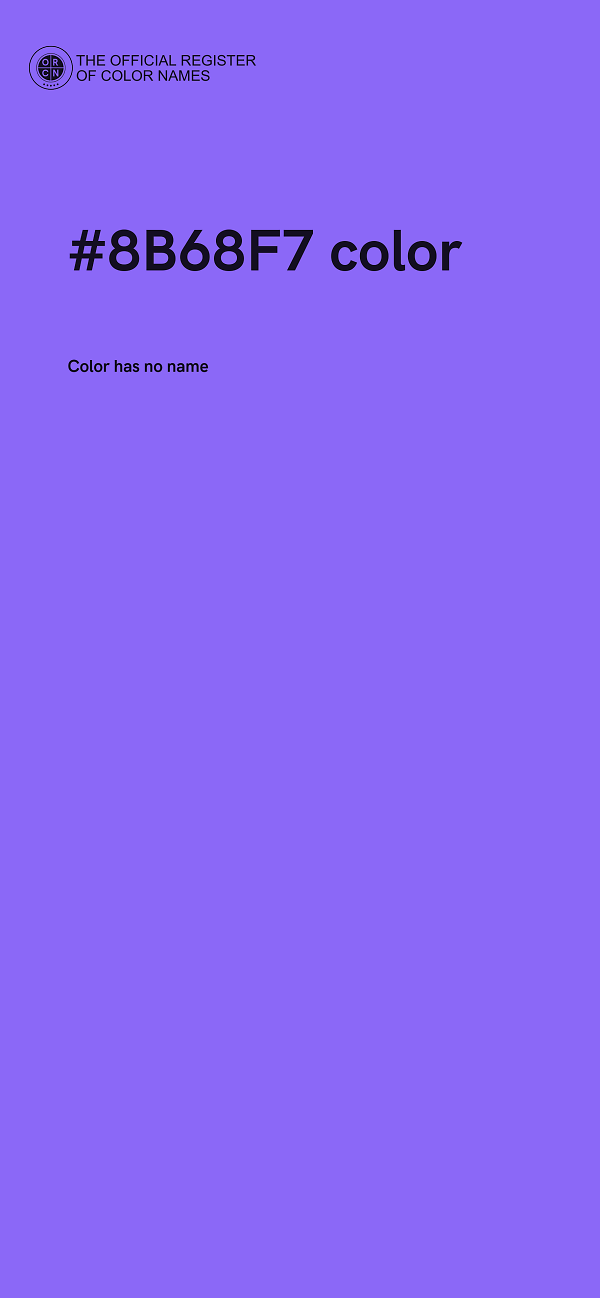 #8B68F7 color image