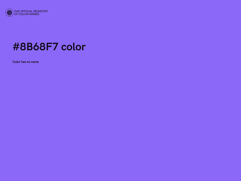 #8B68F7 color image