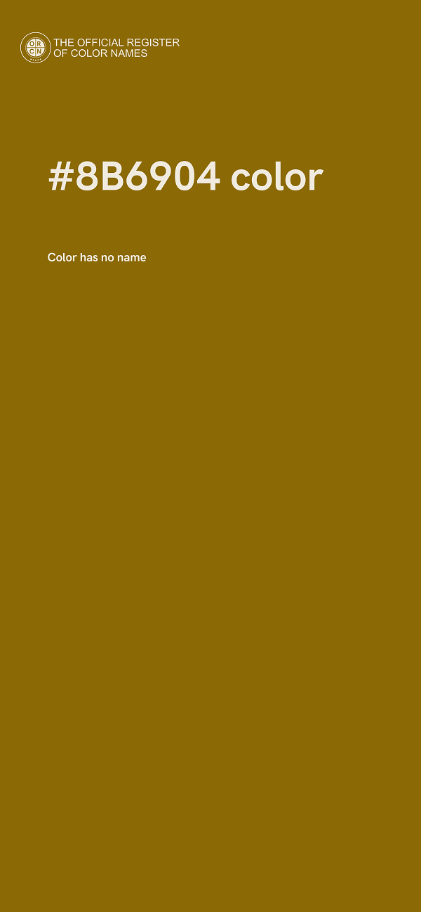 #8B6904 color image