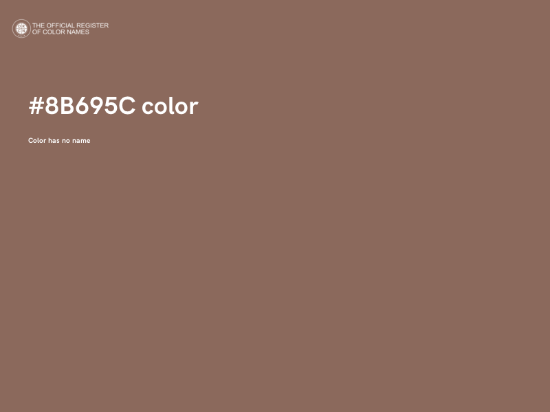#8B695C color image