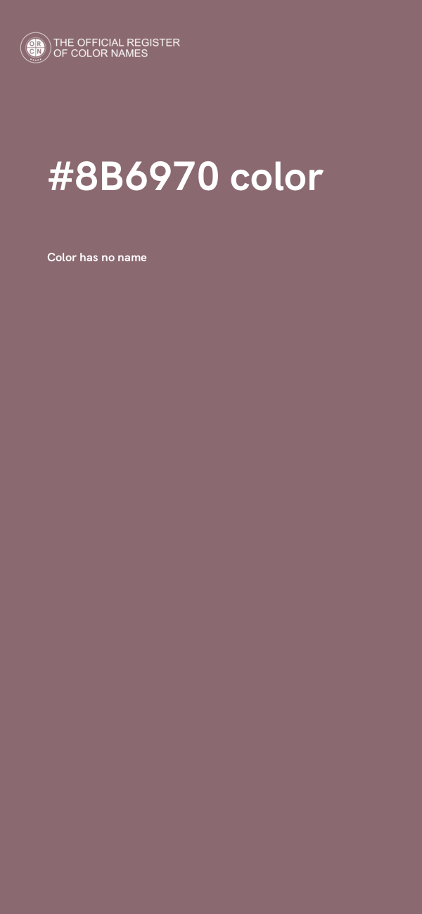 #8B6970 color image