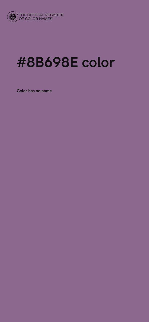 #8B698E color image