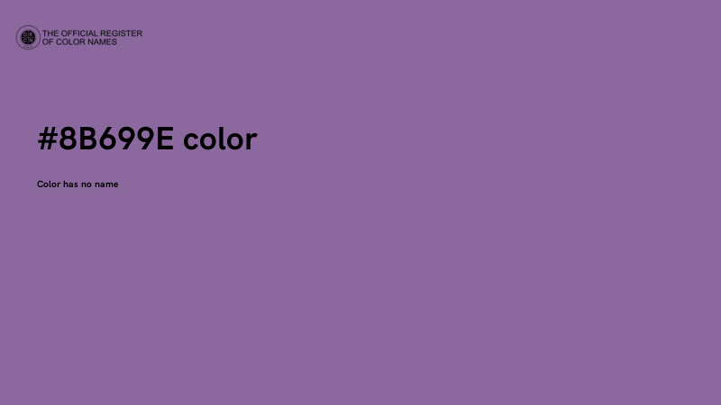 #8B699E color image