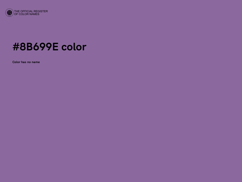 #8B699E color image