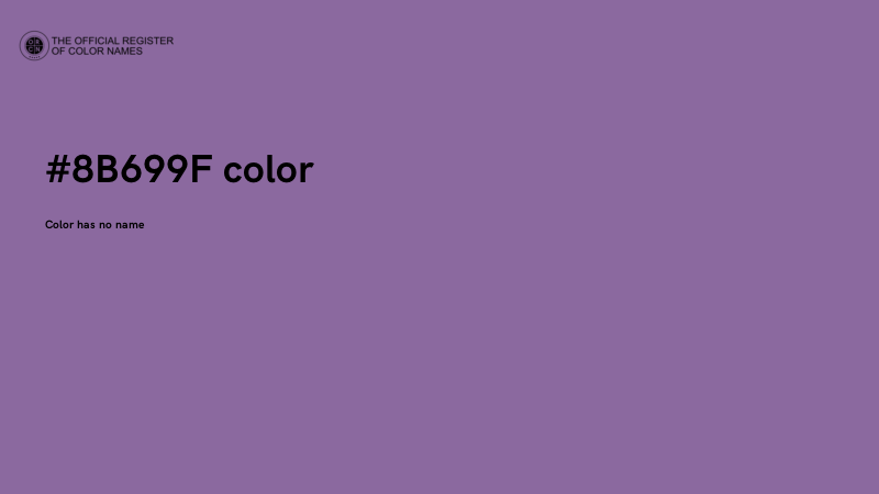 #8B699F color image