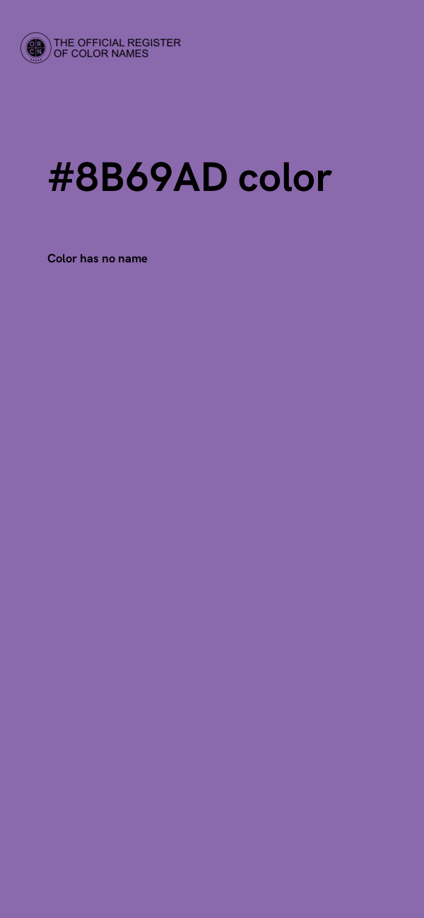 #8B69AD color image