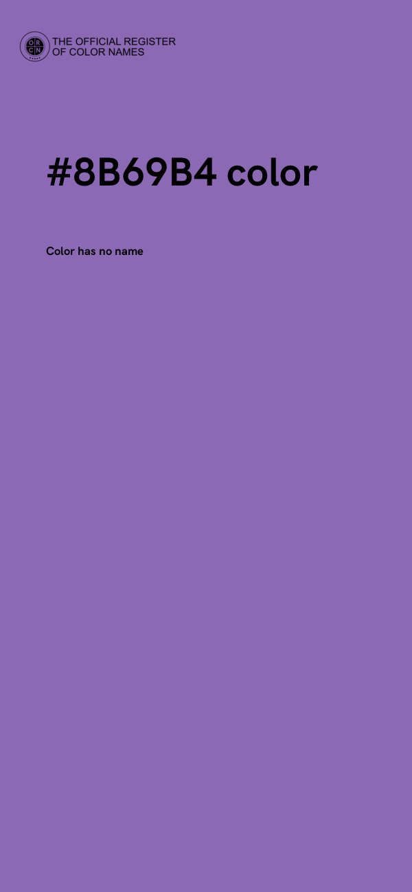 #8B69B4 color image