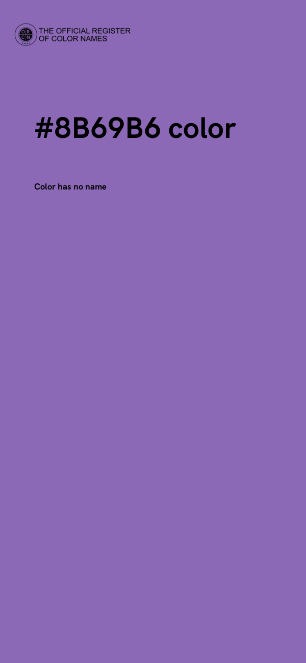 #8B69B6 color image