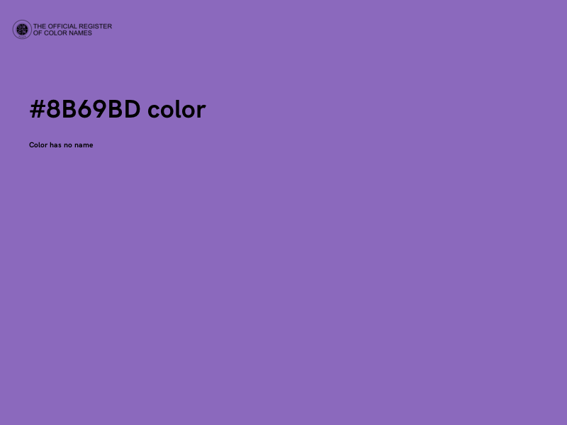 #8B69BD color image