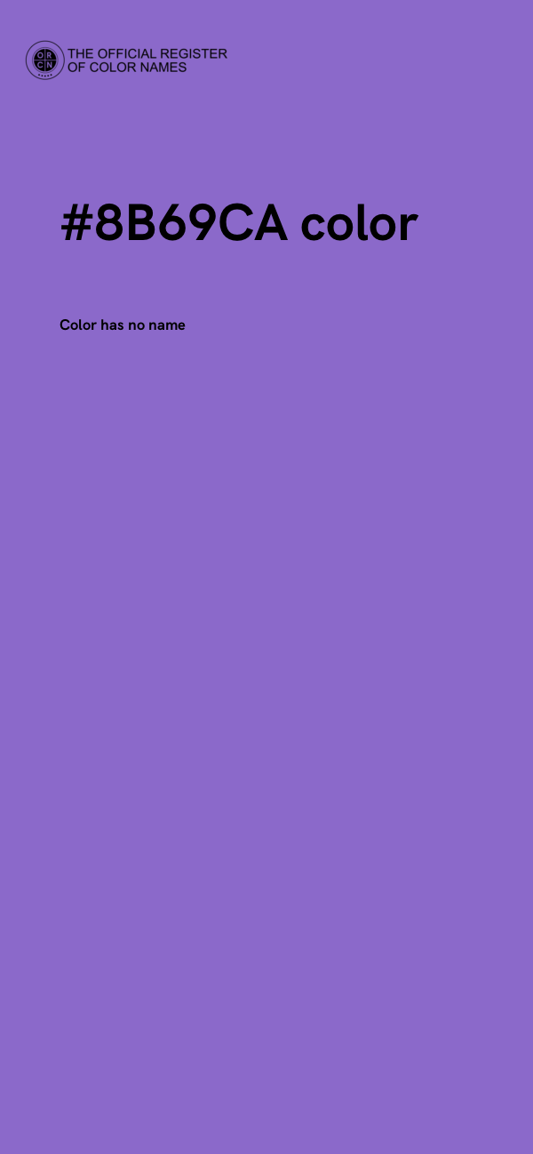 #8B69CA color image