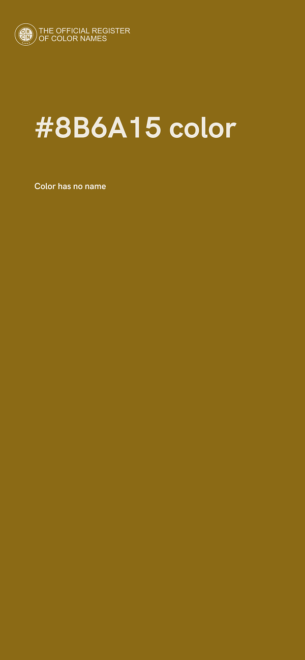 #8B6A15 color image
