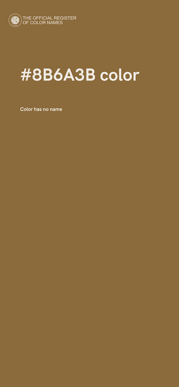 #8B6A3B color image