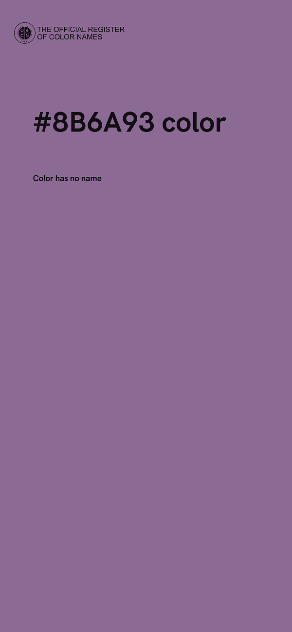 #8B6A93 color image