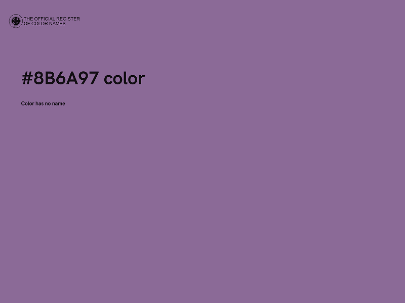 #8B6A97 color image